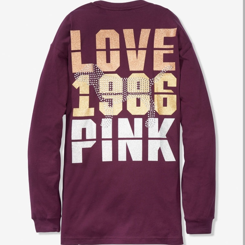 VS PINK long sleeve bling shirt